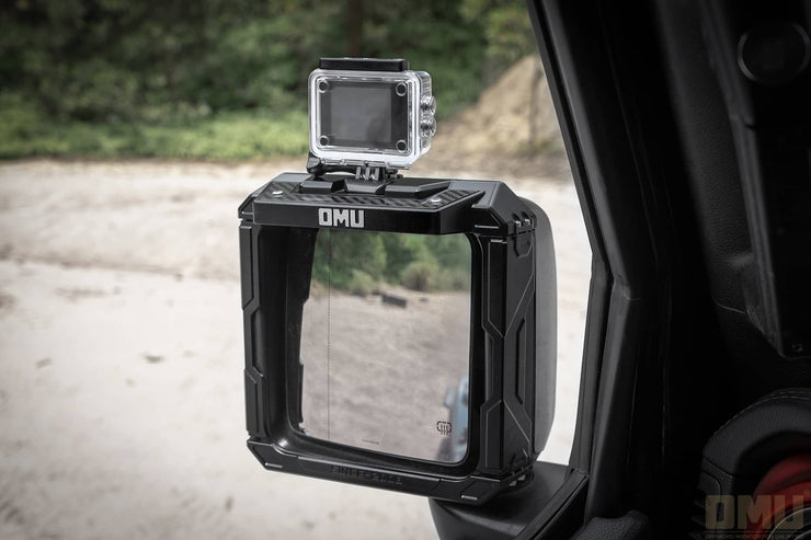 Genesis Series Aluminum Rearview Mirror Rain Shield Frame（17-24 Jeep Wrangler JL / JT）