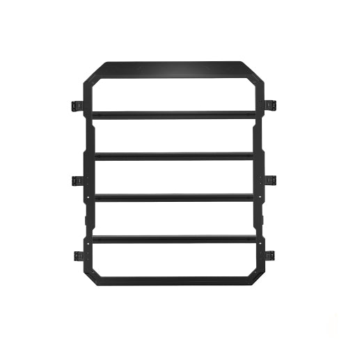 OMU Genesis Series Multifunctional Aluminum Roof Luggage Rack For Jeep Wrangler JL 2018+ 4 Doors( Not Included Rear Window Side Ladder)