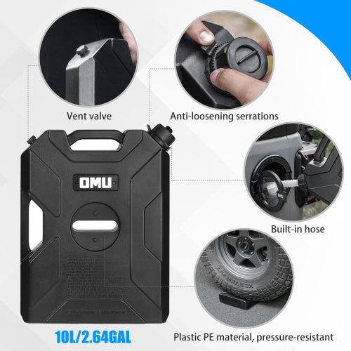 Door Hinge Gasoline Container and Mount for 2007-2026 Jeep wrangler JK JL JT