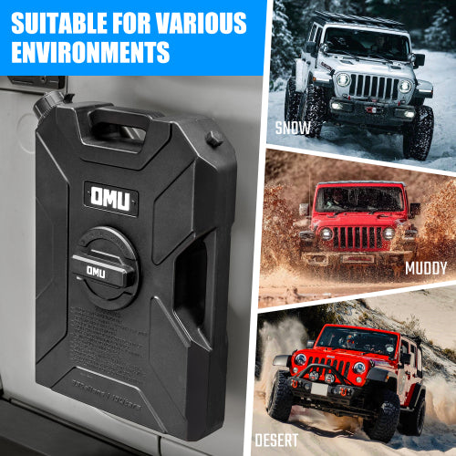 Door Hinge Gasoline Container and Mount for 2007-2026 Jeep wrangler JK JL JT