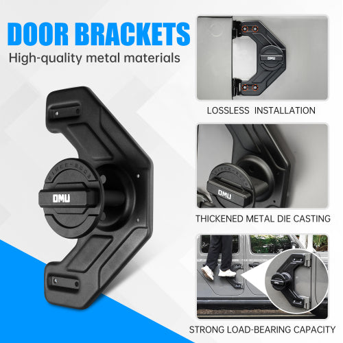 Door Hinge Gasoline Container and Mount for 2007-2026 Jeep wrangler JK JL JT