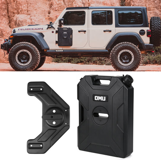 Door Hinge Gasoline Container and Mount for 2007-2026 Jeep wrangler JK JL JT