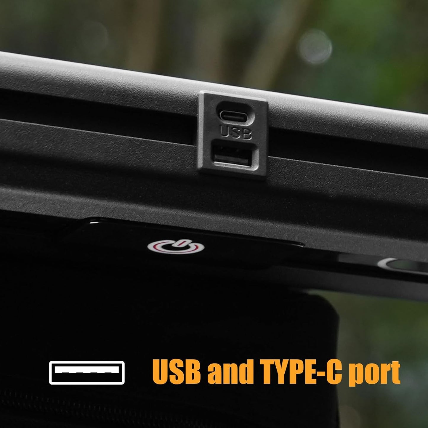 Maiker Roof Rack Molle Panel with Built-in LED Touch Light – Overhead Storage Compatible with Ford Bronco 4-Door 2021-2024 Hardtop & Soft Top, Off-Road Organizer Accessory