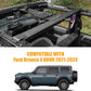 Maiker Roof Rack Molle Panel with Built-in LED Touch Light – Overhead Storage Compatible with Ford Bronco 4-Door 2021-2024 Hardtop & Soft Top, Off-Road Organizer Accessory