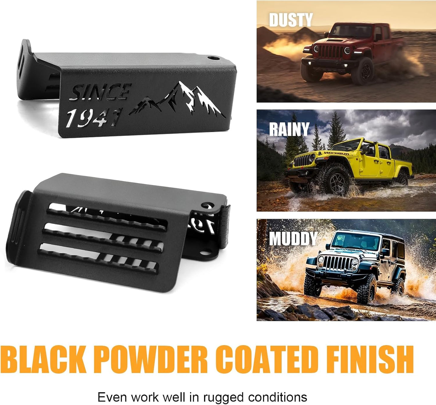 Maiker 120° Upgraded Foot Pegs for for 2007-2026 Jeep Wrangler JK JL Gladiator JT Door Off Foot Rest Pedals