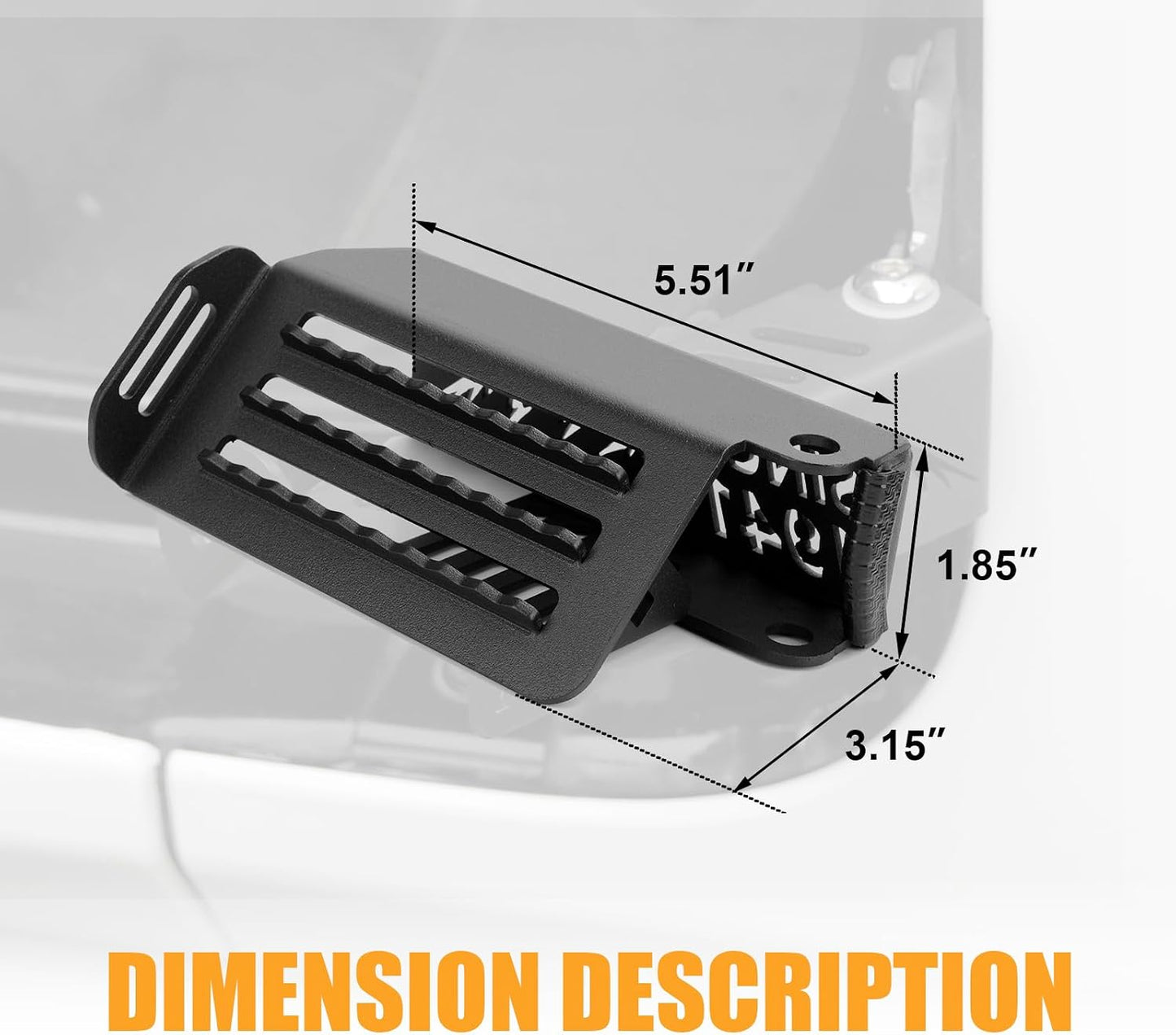 Maiker 120° Upgraded Foot Pegs for for 2007-2026 Jeep Wrangler JK JL Gladiator JT Door Off Foot Rest Pedals