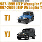 600D Waterproof Outdoor Cab Cover for 1987-1995 Jeep Wrangler YJ 1997-2006 Jeep Wrangler TJ Half Covers Reflective Windproof Sun Snow Rain Protection