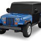 600D Waterproof Outdoor Cab Cover for 1987-1995 Jeep Wrangler YJ 1997-2006 Jeep Wrangler TJ Half Covers Reflective Windproof Sun Snow Rain Protection