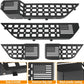 4PCS Front & Rear Metal Door Storage Box for 2018-2025 Jeep Wrangler JL JLU 4XE & 2020-2025 Gladiator JT, Insert Organizer Box Pockets for Replace Sagging Nets