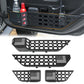 4PCS Front & Rear Metal Door Storage Box for 2018-2025 Jeep Wrangler JL JLU 4XE & 2020-2025 Gladiator JT, Insert Organizer Box Pockets for Replace Sagging Nets