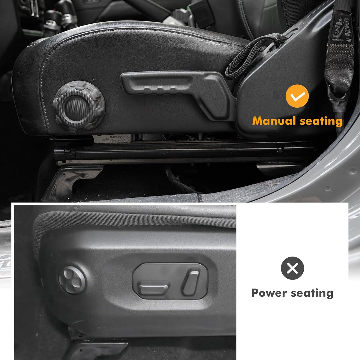 2 Pieces Metal Front Door Storage Box Side Insert Organizers Box for 2018-2024 Jeep Wrangler JL JLU 4XE & 2020-2024 Gladiator JT Replace Sagging Nets