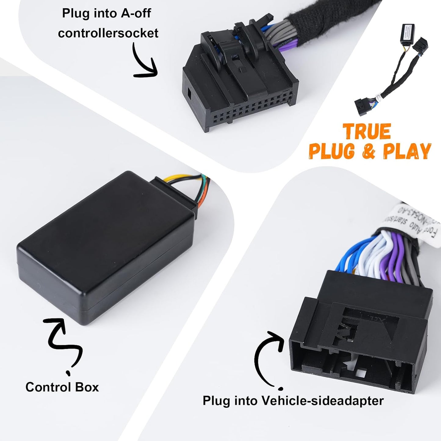 Maiker Auto Start Stop Eliminator for Ford Bronco/Bronco Sport/F150/Expedition/Ranger/Explorer/Maverick Automatic Stop Start Engine System Delete/Disable/Canceller Cancel Device Cable
