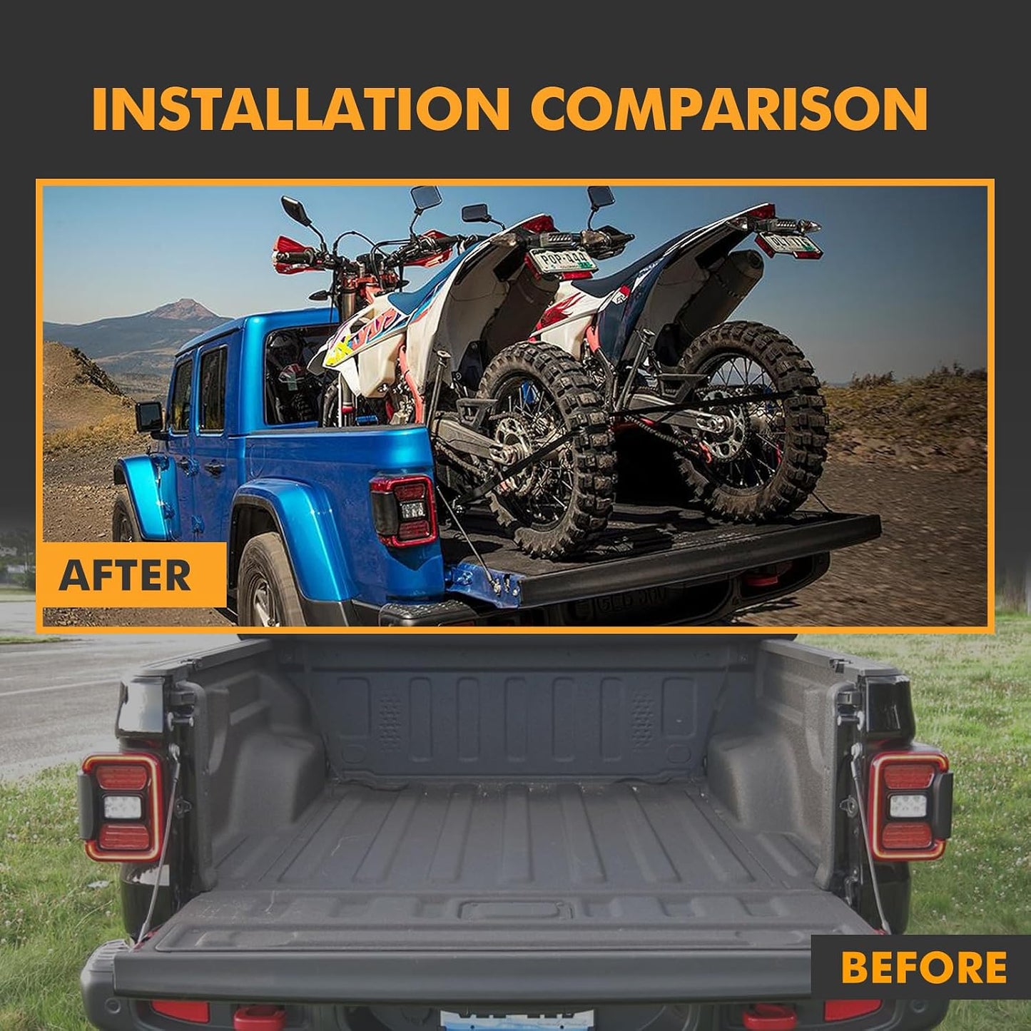 2PCS Retractable Ratchet Straps Compatible with 2020-2024 Jeep Gladiator JT Retracting Straps Auto Retract Securing Strap Tie Down System