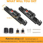2PCS Retractable Ratchet Straps Compatible with 2020-2024 Jeep Gladiator JT Retracting Straps Auto Retract Securing Strap Tie Down System
