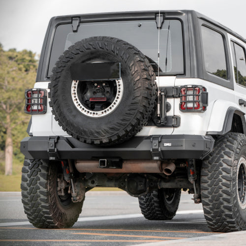 OMU Genesis Series Steel And Aluminum Rear Bumper For Jeep Wrangler JL 2018+