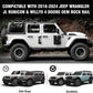 OMU 4Pcs Running Boards Side Steps Compatible with 2018-2024 Jeep Wrangler JL Rubicon & Willys 4 Doors OEM Rock Rail (Note: Not Fit Sahara and High Altitude Models)