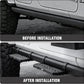 OMU 4Pcs Running Boards Side Steps Compatible with 2018-2024 Jeep Wrangler JL Rubicon & Willys 4 Doors OEM Rock Rail (Note: Not Fit Sahara and High Altitude Models)