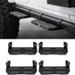 OMU 4Pcs Running Boards Side Steps Compatible with 2018-2024 Jeep Wrangler JL Rubicon & Willys 4 Doors OEM Rock Rail (Note: Not Fit Sahara and High Altitude Models)