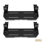 OMU 2Pcs Running Boards Side Steps for 2018+ Jeep Wrangler JL 2 Doors (Rubicon only) with OEM Rock Rails, Aluminum Non-Slip Step Pads for Factory Rock Sliders