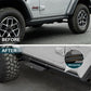 OMU 2Pcs Running Boards Side Steps for 2018+ Jeep Wrangler JL 2 Doors (Rubicon only) with OEM Rock Rails, Aluminum Non-Slip Step Pads for Factory Rock Sliders