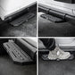 OMU 2Pcs Running Boards Side Steps for 2018+ Jeep Wrangler JL 2 Doors (Rubicon only) with OEM Rock Rails, Aluminum Non-Slip Step Pads for Factory Rock Sliders