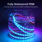 USB Powered Golf Cart Canopy Multicolor LED Strip Lights with Remote/APP Control, IP68 Waterproof Golf Cart Roof Light for EZGO Yamaha Club Car Boat