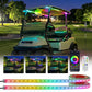 USB Powered Golf Cart Canopy Multicolor LED Strip Lights with Remote/APP Control, IP68 Waterproof Golf Cart Roof Light for EZGO Yamaha Club Car Boat