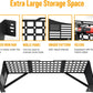 Maiker 2-in-1 Under Seat Storage Molle Panel For 2015-2026 Ford F150 SuperCrew Cab, Underseat Truck Rear Under Seat Storage Molle Panels Accessories
