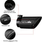 OMU Genesis Series Exhaust Tail Pipe Tip For Jeep Wrangler JK JL, Exterior Rear Tail Muffler Tip Pipe, Direct Fit Tailpipe Cover
