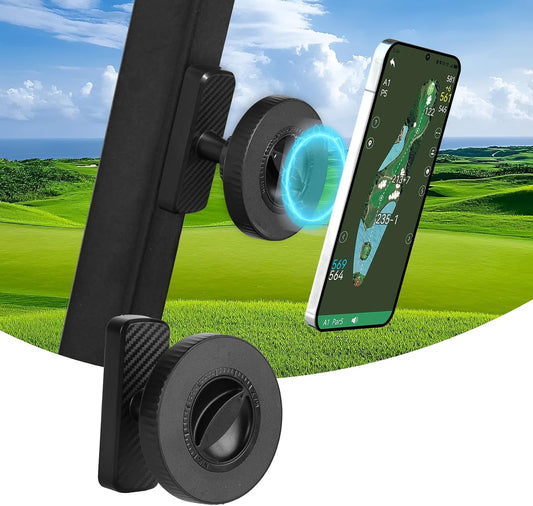 Maiker Magnetic Golf Cart Phone Holder, Ultra-Strong N52 Magnet Mount, 360° Rotatable Golf Cart Accessories