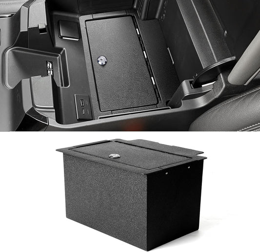 Safe Vault Lock Box Compatible with 2023-2026 Chevy Silverado 1500 Center Console by Maiker Offroad