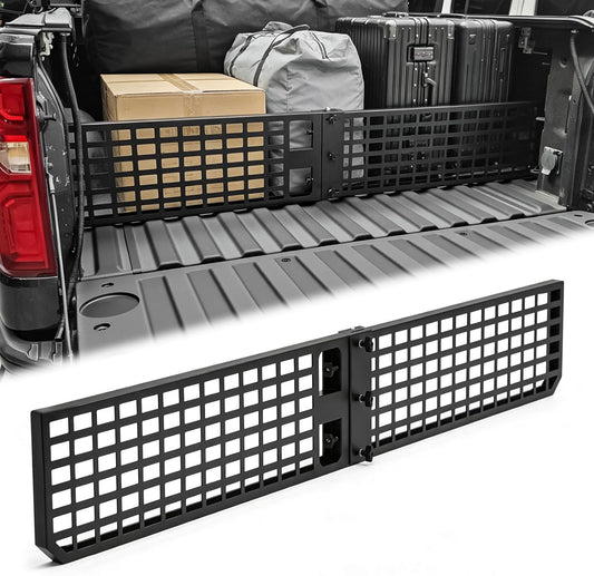 Truck Bed Divider Cargo Manager Molle Panel For 2019-2025 Chevy Silverado&GMC Sierra 1500 Cargo Divider Trunk Organizer