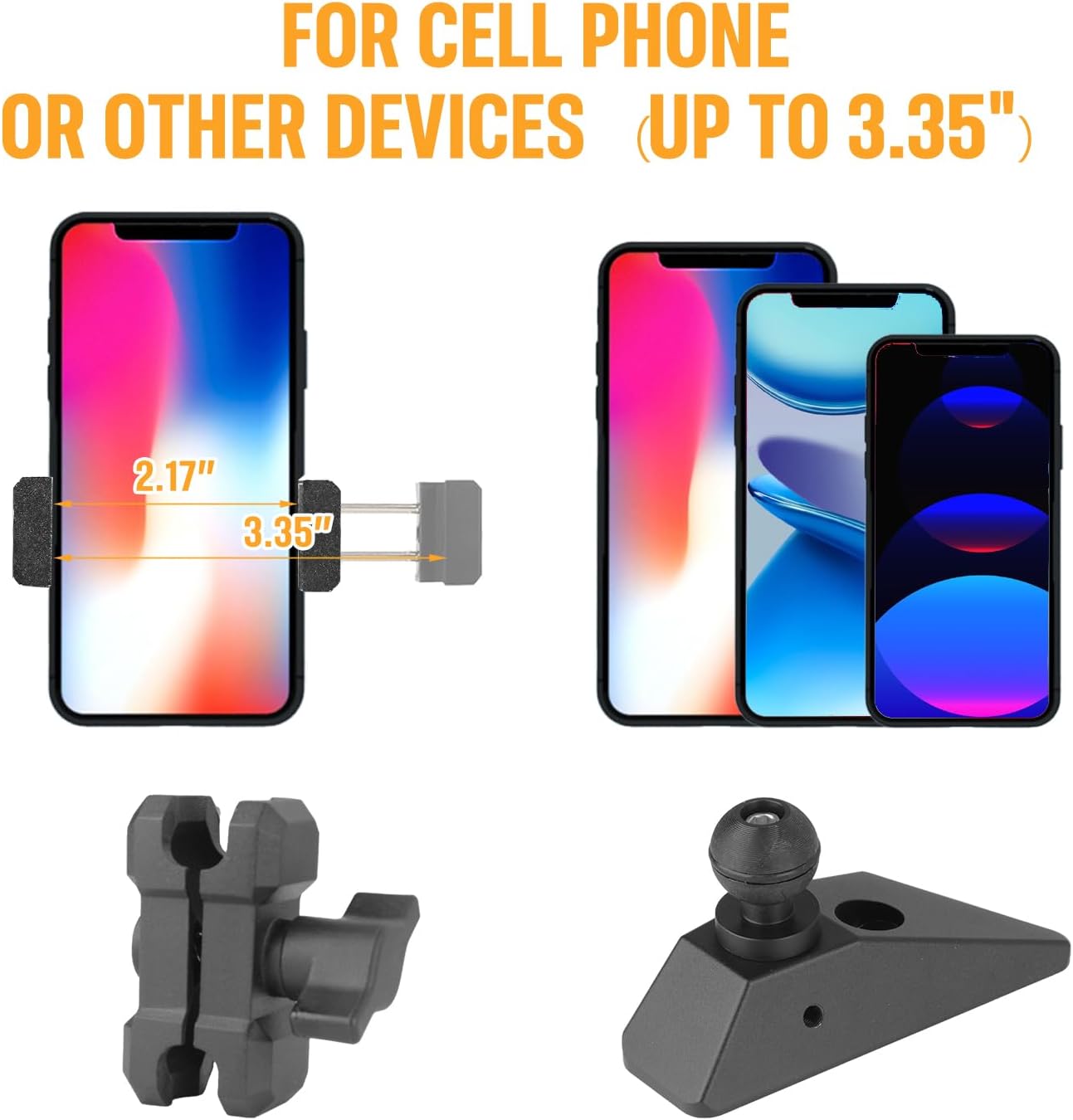 Dashboard Phone Holder Mount for 2023-2026 Chevy Silverado & Gmc Sierra 1500 Accessories