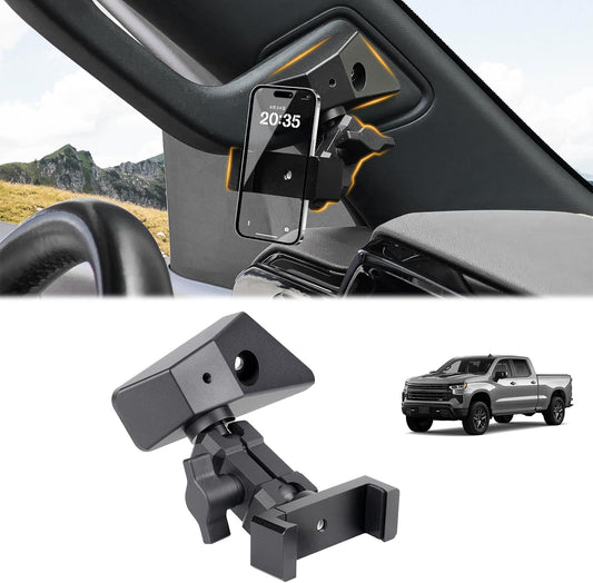 Dashboard Phone Holder Mount for 2023-2026 Chevy Silverado & Gmc Sierra 1500 Accessories
