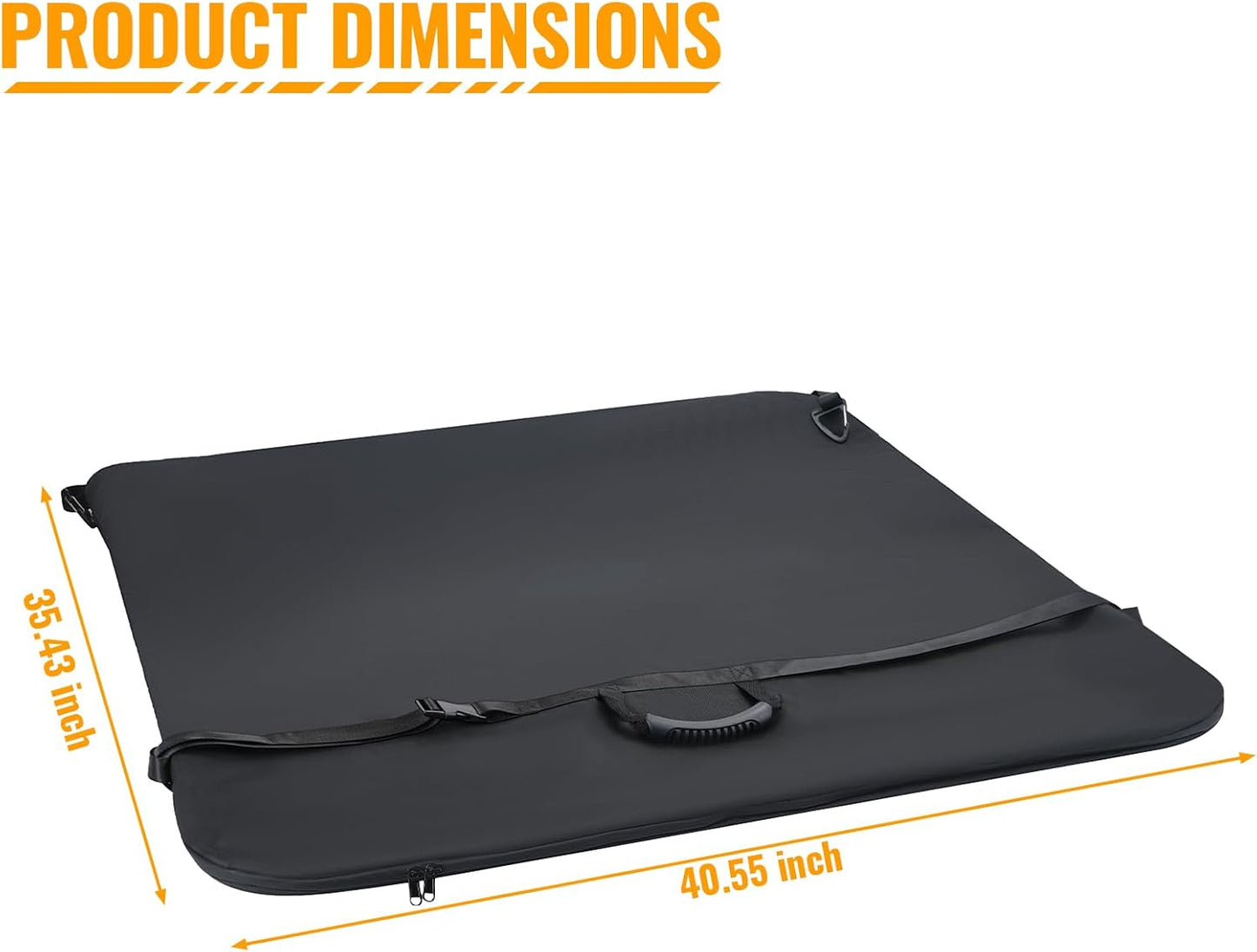 MAIKER Freedom Panel Hard Top Storage Bag with Handle Fit Front Top Compatible with 2021-2026 Ford Bronco, Cotton Lining Car Roof Panel Protector Bag, 600D Oxford Fabric, Waterproof