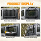 Multifunctional Rear Window Storage Table Molle Panel Flank Kit for 2007-2018 Jeep Wrangler JK 4 Doors Foldable Rear Window Shelf