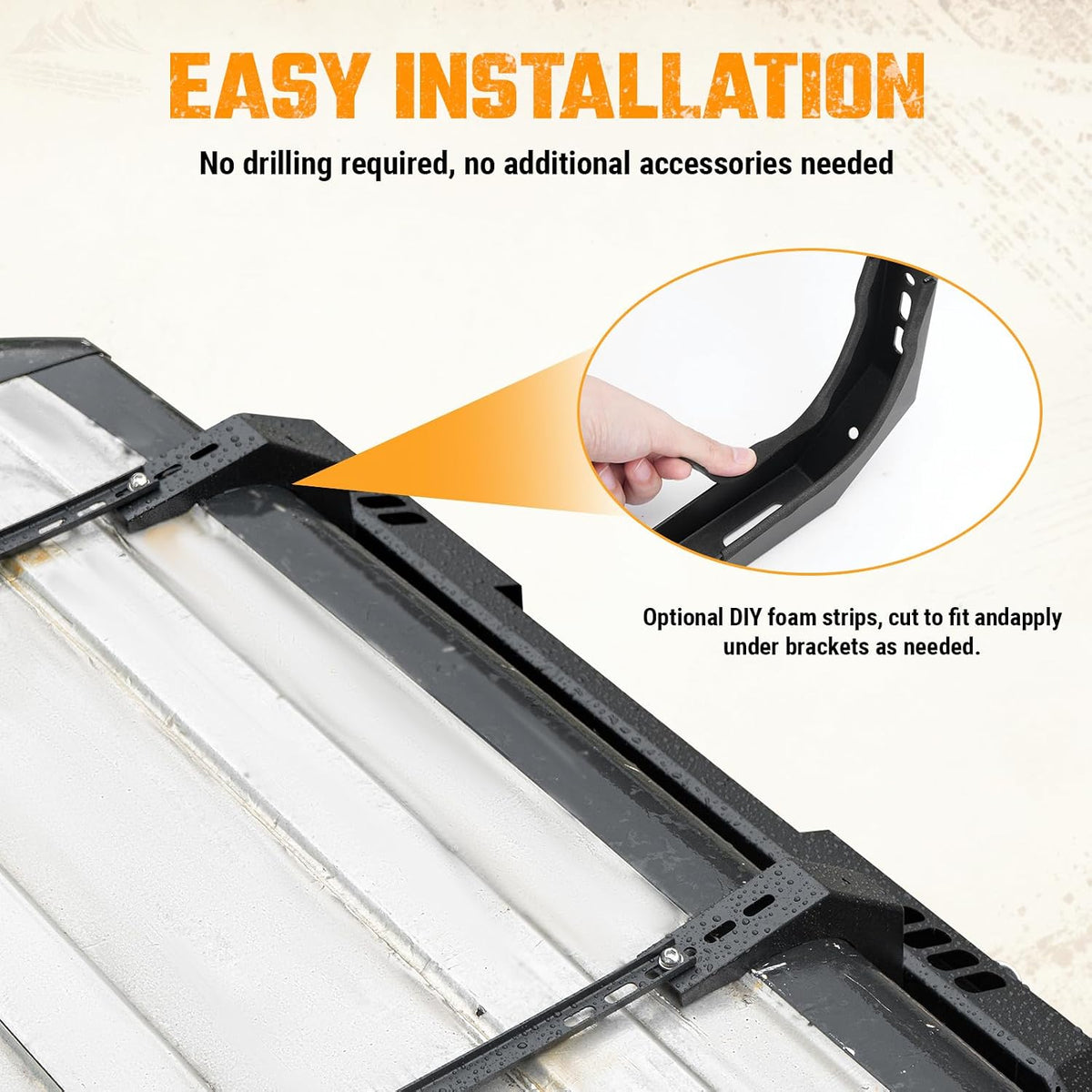 Multifunctional Rear Window Storage Table Molle Panel Flank Kit for 2007-2018 Jeep Wrangler JK 4 Doors Foldable Rear Window Shelf