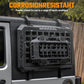 Multifunctional Rear Window Storage Table Molle Panel Flank Kit for 2007-2018 Jeep Wrangler JK 4 Doors Foldable Rear Window Shelf
