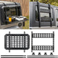 Multifunctional Rear Window Storage Table Molle Panel Flank Kit for 2007-2018 Jeep Wrangler JK 4 Doors Foldable Rear Window Shelf