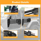 Steel Tubular Half Doors with Side View Mirrors Compatible with 2018-2025 Jeep JL JLU & Gladiator JT 4-Door, US Flag Style, Heavy-Duty Off-Road Doors, Textured Black Powder Coated