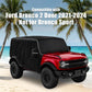 600D Cab Cover Windproof Sunshade Cover for 2021-2024 Ford Bronco 2 Door, 6-Layer Protection Frost Wiper & Mirror Covers Protect from Sunshine, UV, Snow, Rain(Not fit Bronco Sport)