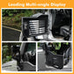 Front Tubular Half Doors with Side View Mirrors Compatible with 2007-2026 Jeep Wrangler JK JKU JL JLU GladiatorJT 2-Door, US Flag Steel Tube Doors for Off-Road Summer Trail
