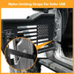 Front Tubular Half Doors with Side View Mirrors Compatible with 2007-2026 Jeep Wrangler JK JKU JL JLU GladiatorJT 2-Door, US Flag Steel Tube Doors for Off-Road Summer Trail