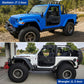 Front Tubular Half Doors with Side View Mirrors Compatible with 2007-2026 Jeep Wrangler JK JKU JL JLU GladiatorJT 2-Doors,Tube Door Off Road Trail Adventure