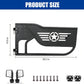 Front Tubular Half Doors with Side View Mirrors Compatible with 2007-2026 Jeep Wrangler JK JKU JL JLU GladiatorJT 2-Doors,Tube Door Off Road Trail Adventure