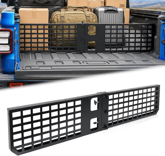 Foldable Truck Bed Divider Cargo Manager Molle Panel for 2020-2026 Jeep Gladiator JT