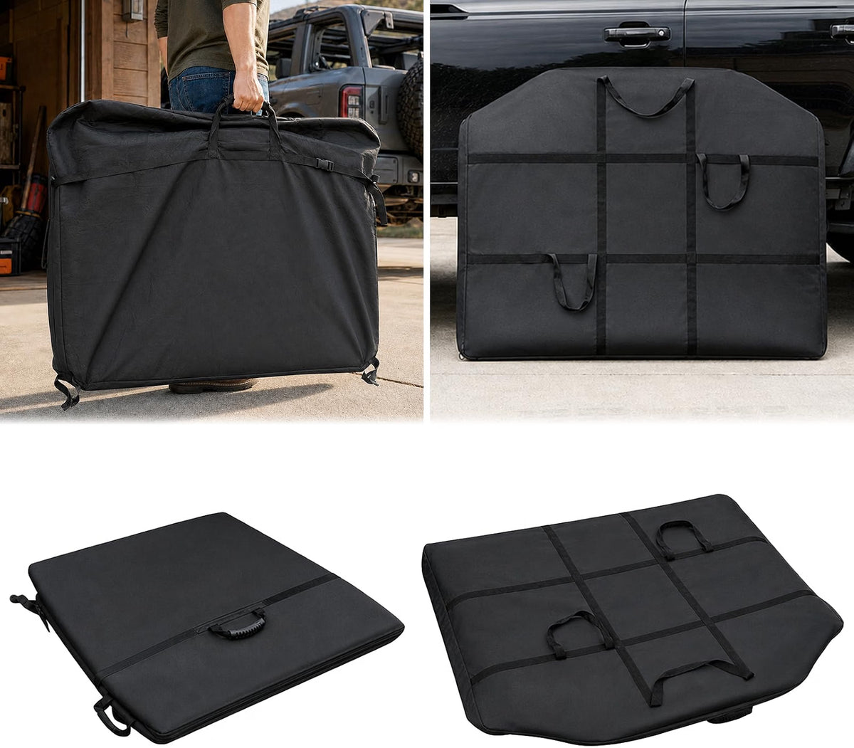 MAIKER Front & Rear Freedom Panel Hard Top Storage Bag Set with Handle for 2021-2026 Ford Bronco 4 Door