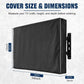 600D Outdoor TV Cover 55 to 65 Inch Weatherproof and Waterproof, Flat Screens Protector with High-Glow Reflective Trim