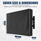 600D Outdoor TV Cover 55 to 65 Inch Weatherproof and Waterproof, Flat Screens Protector with High-Glow Reflective Trim