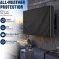 600D Outdoor TV Cover 55 to 65 Inch Weatherproof and Waterproof, Flat Screens Protector with High-Glow Reflective Trim